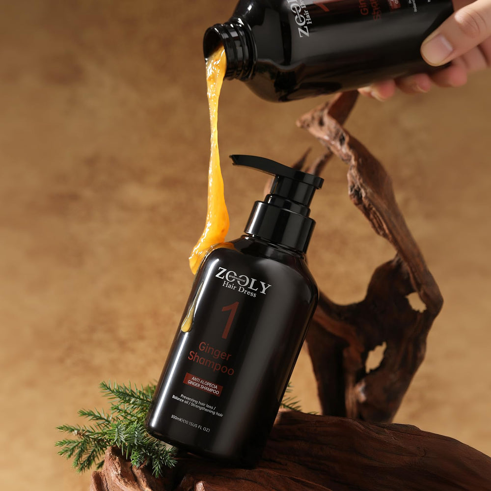 ZOOLY PROFESSIONAL Ginger Shampoo pump top enables precise, mess-free dispensing