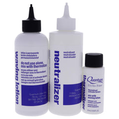 Zotos Quantum Ultra Firm perm kit with step-by-step at-home usage