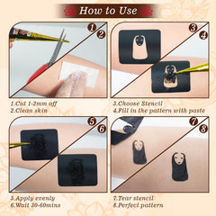 ZPTYCHZ tattoo kit-gloves ensures mess-free application during DIY tats