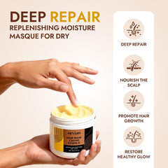 ZPX Orvian Caviar Hair Mask jar spread highlighting rich, hydrating texture