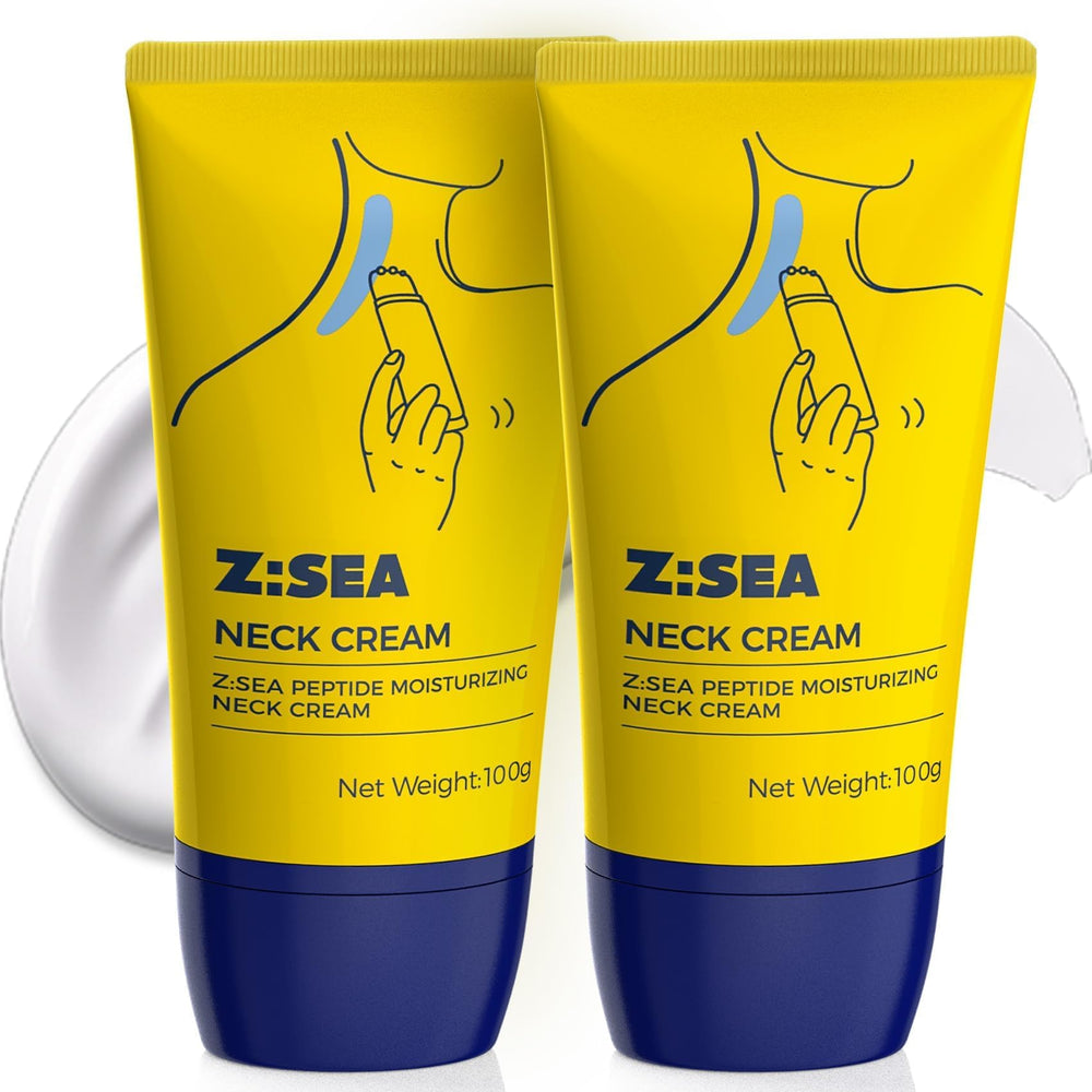 Z:SEA neck firming cream roller close-up showing three rollers for easy application.