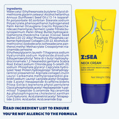 Z:SEA packaging and label convey premium formula for trusted skincare.