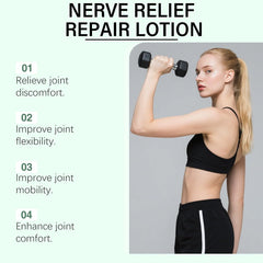 Alcura Nerve Cream on hand illustrating joint relief.