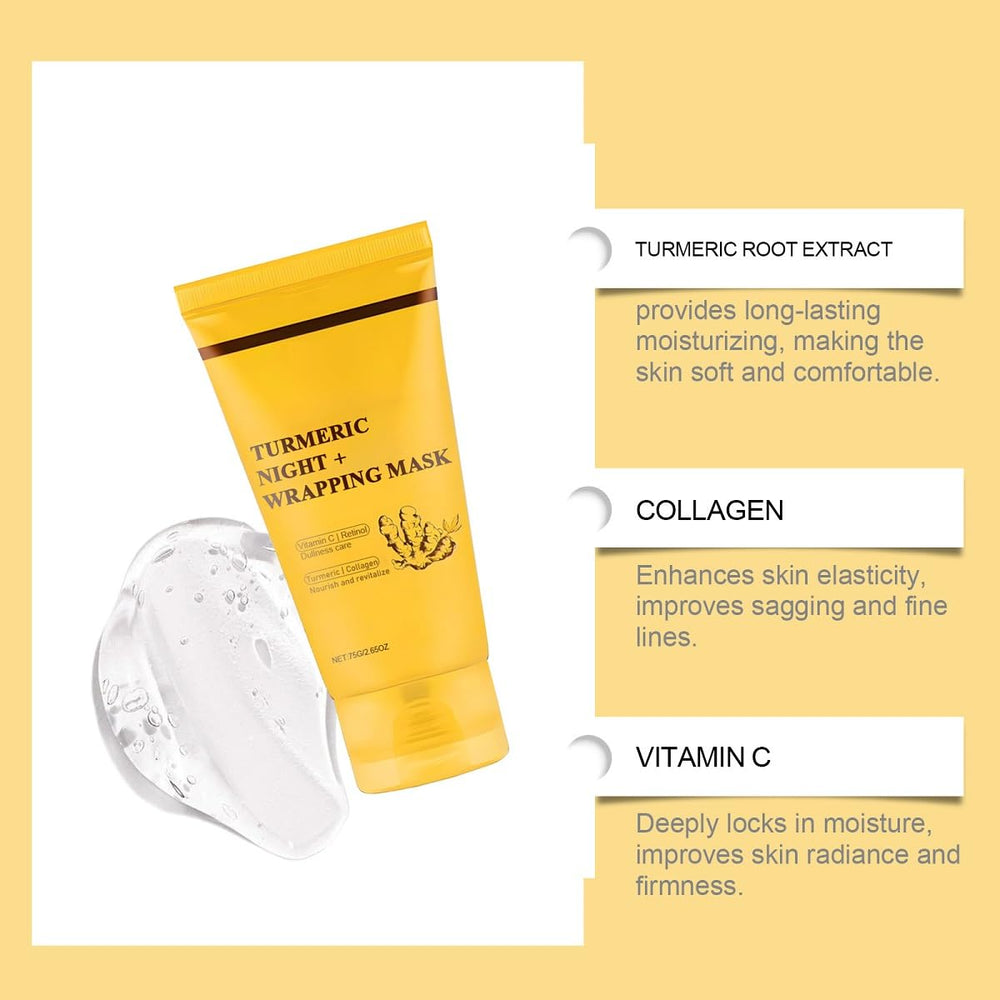 ZTSGU turmeric collagen mask close-up reveals potent actives for skin support