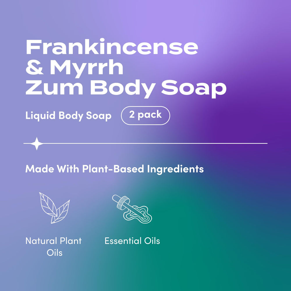 Zum Body Soap lather with Frankincense and Myrrh shows rich bubbles and aroma