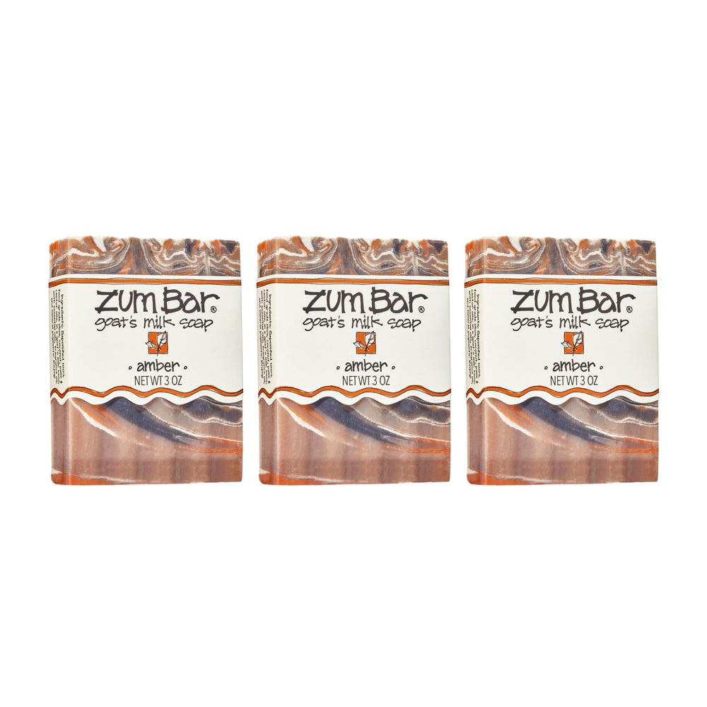 Zum Indigo Wild Goat's Milk Soap Bar Amber pack front—gentle cleansing for hands.