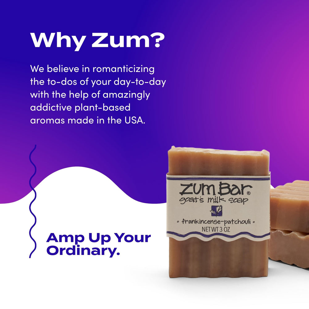 Zum Indigo Wild Goat Milk Soap Bar cruelty-free label.