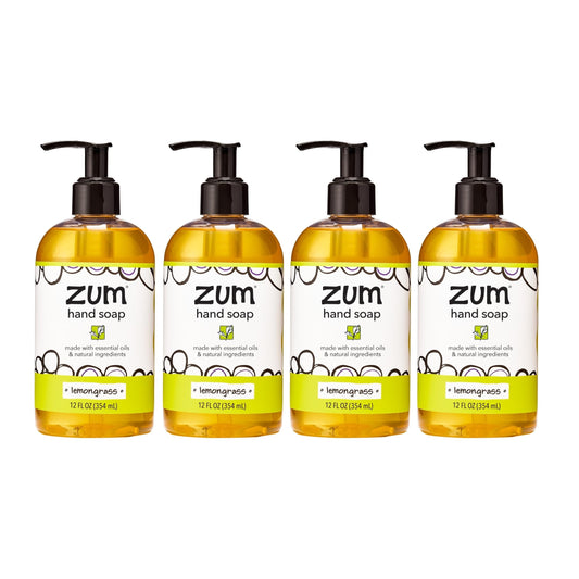 Zum Indigo Wild Hand Soap bottle front with lemongrass aroma and premium lather.