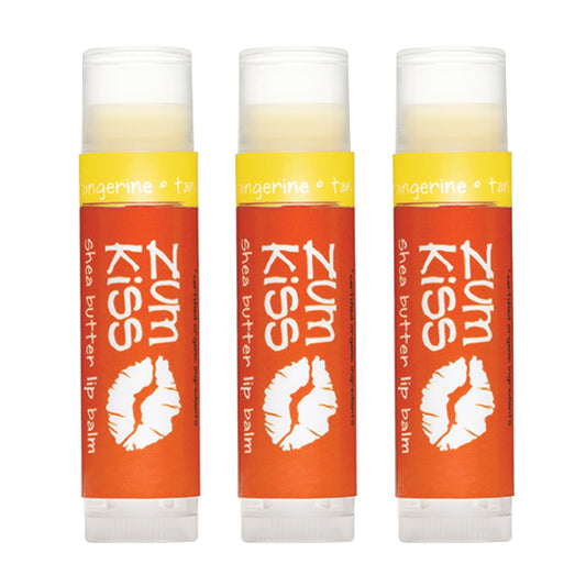 Zum Kiss Stick Tangerine closeup showing smooth lip balm texture for daily hydration