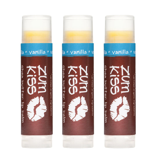 Zum Kiss Stick vanilla packaging shows a pocket lip balm for on-the-go hydration