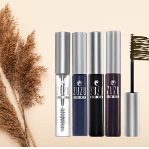 Zuzu Luxe Luxe Mascara Onyx applied lashes reveal rich black color and lift.