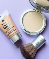 Zuzu Luxe Oil Free Foundation L-4 dispense pump enables mess-free, controlled application