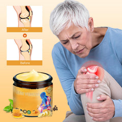 Hands applying the cream for daily, easy massage