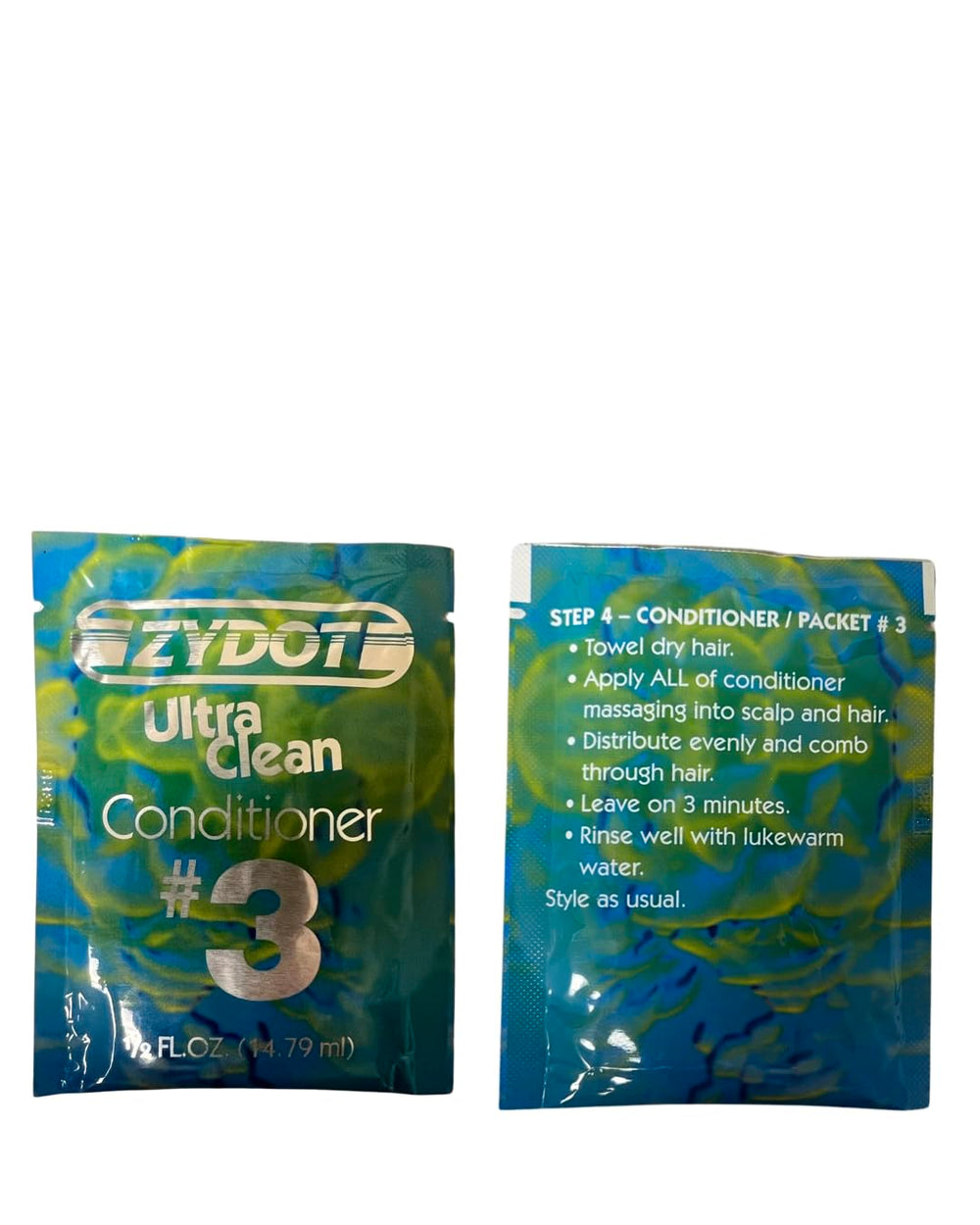 ZYDOT Ultra Cleanse purifier application showing a three-step detox routine in action