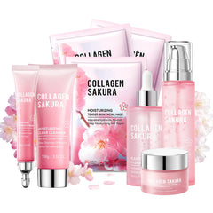 ZZCQzeze Sakura Set facial cleanser refreshing cleanse for clear pores