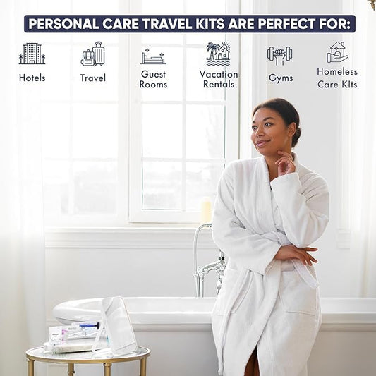 1-Shoppe All-in-Kit travel shaving set, compact and convenient for guests