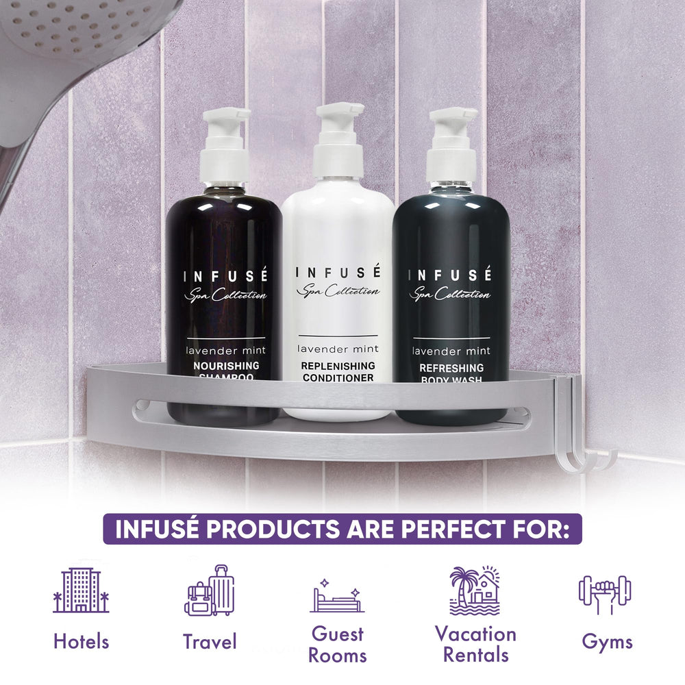 1-Shoppe Infuse Lavender Mint Hand Body Wash Pump for inviting guest showers.