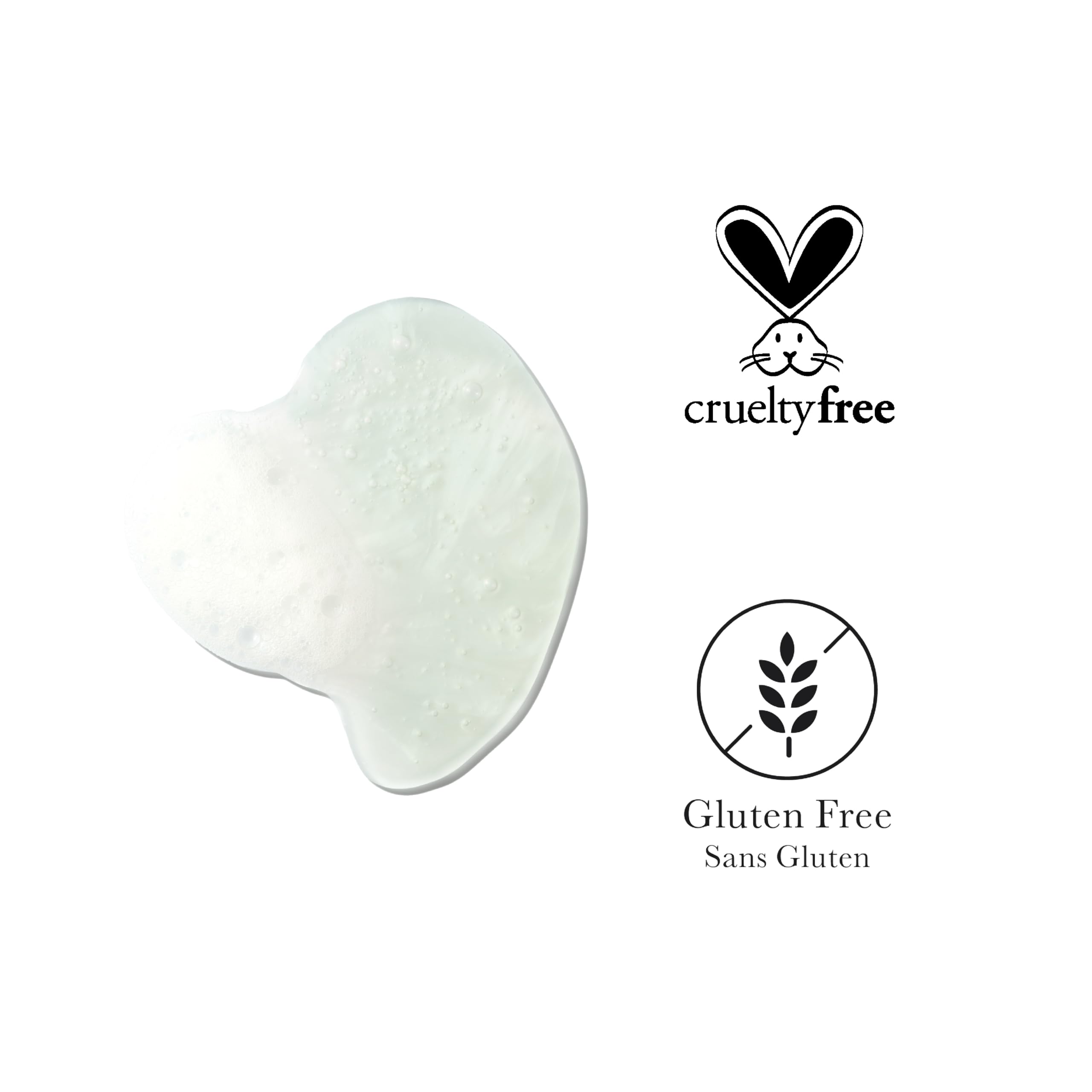 Green tea and red algae ingredients in 100% PURE formula for cleansing.