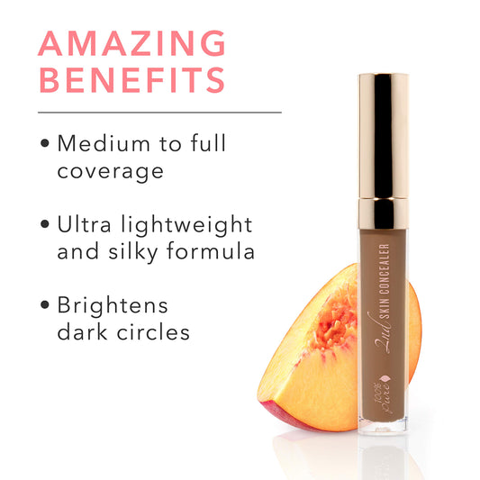 100% Pure 2nd Skin Concealer applicator dip for precise blemish coverage.