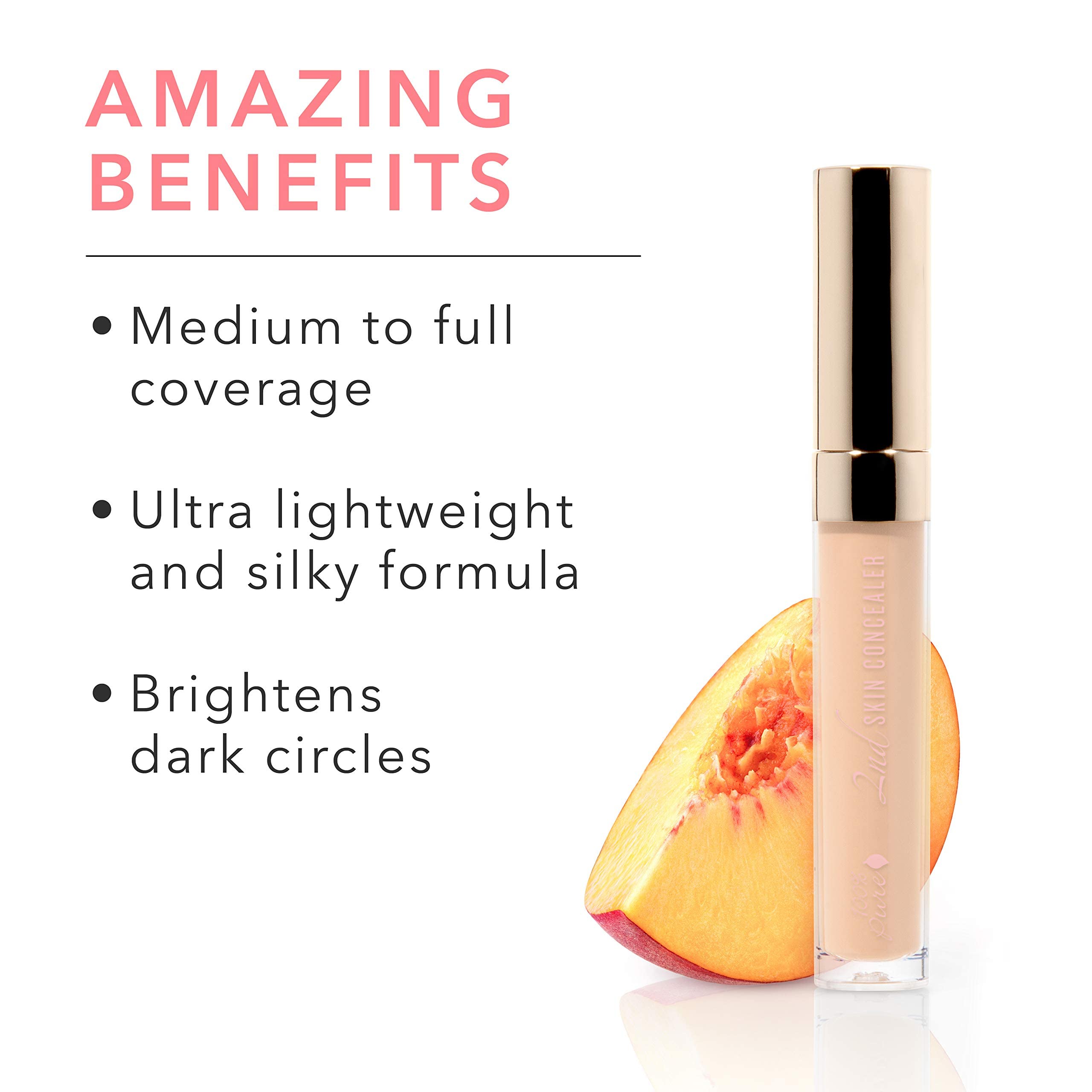 Close-up of 100% PURE 2nd Skin Concealer applied to a blemish.