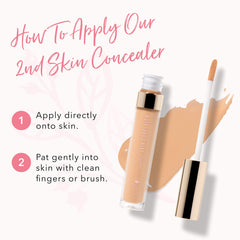 Close-up of concealer texture highlighting crease-free finish