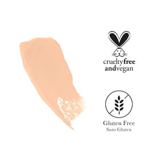 Rice powder absorbs oil for lasting wear in 100% PURE foundation shade 4