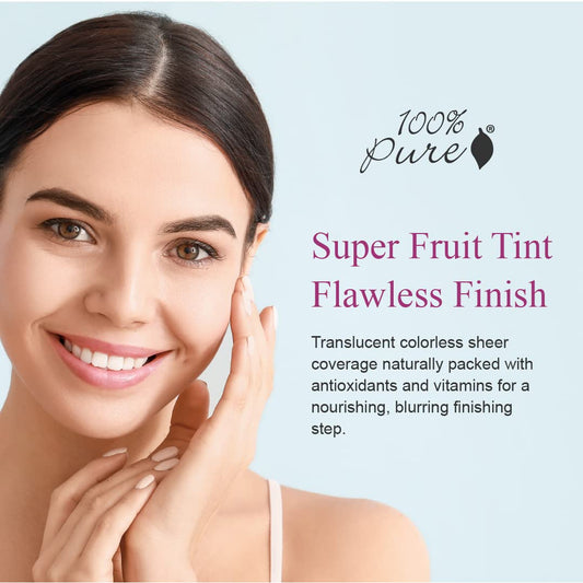 100% PURE Bamboo Blur Powder compact-open image highlights the velvety matte texture.