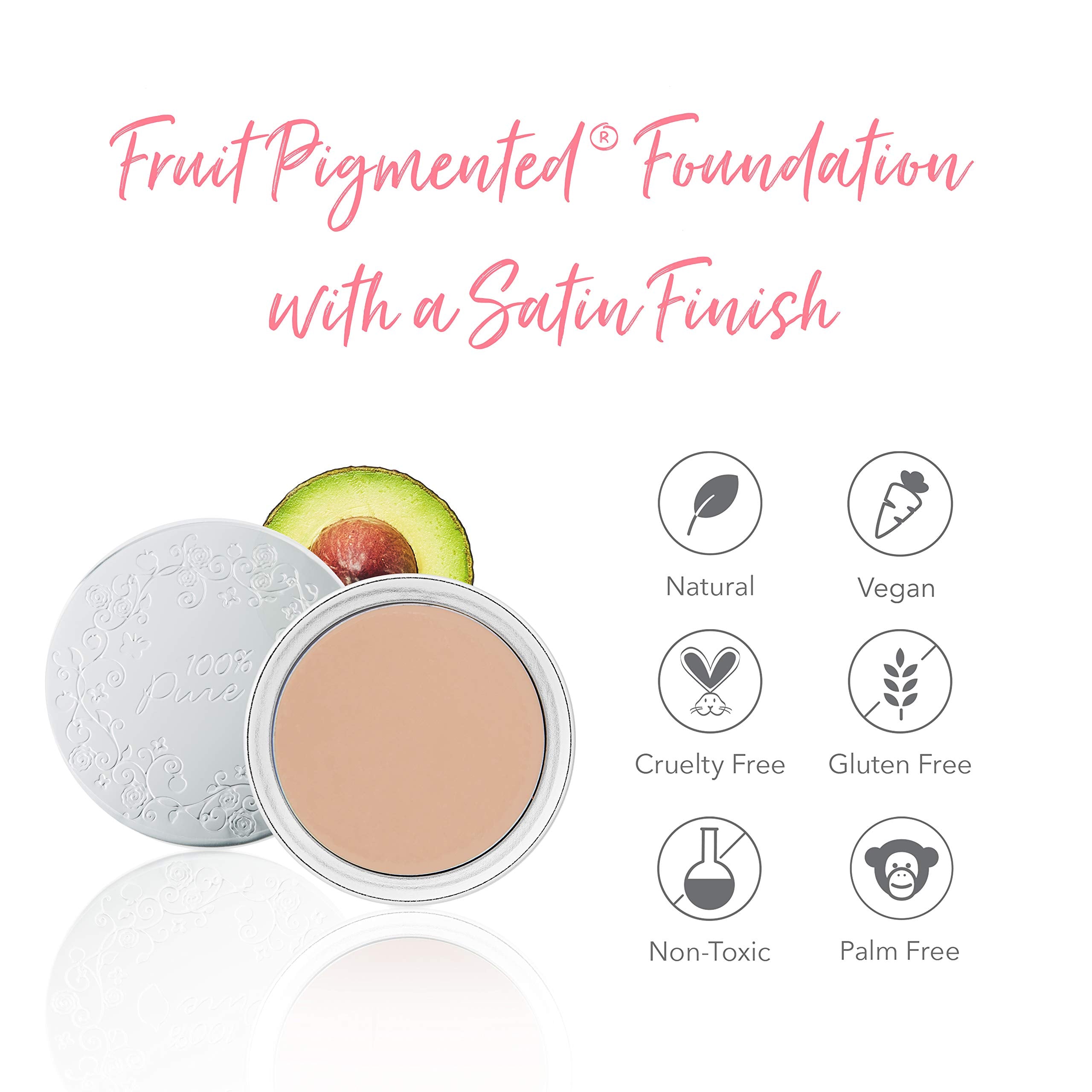 Rice powder helps set the finish for all-day wear.