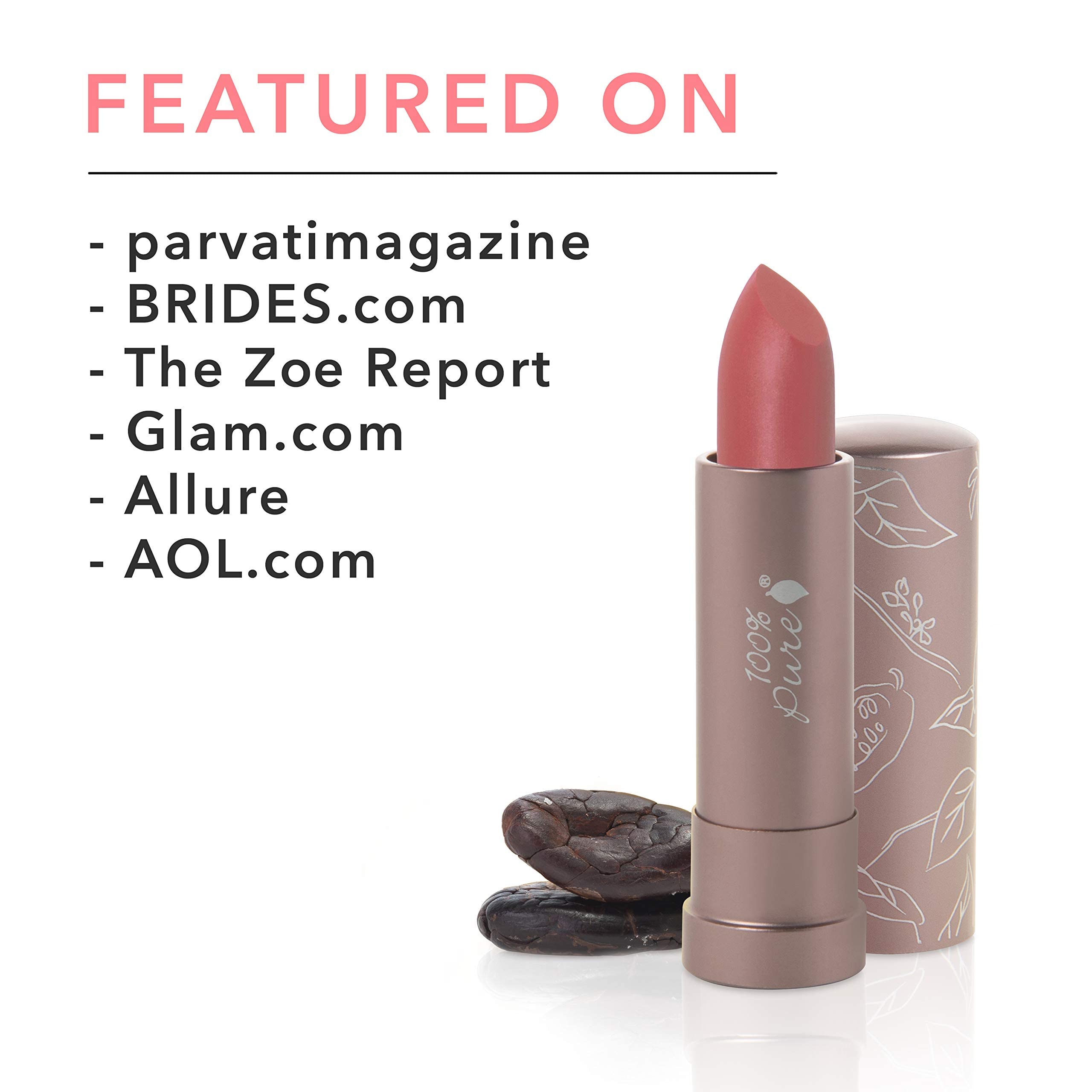 100% PURE Clean beauty promise: vegan, gluten-free, USA-made.