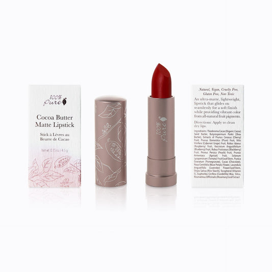 Swatch of Blood Orange shade on skin reveals rich brick red pigment