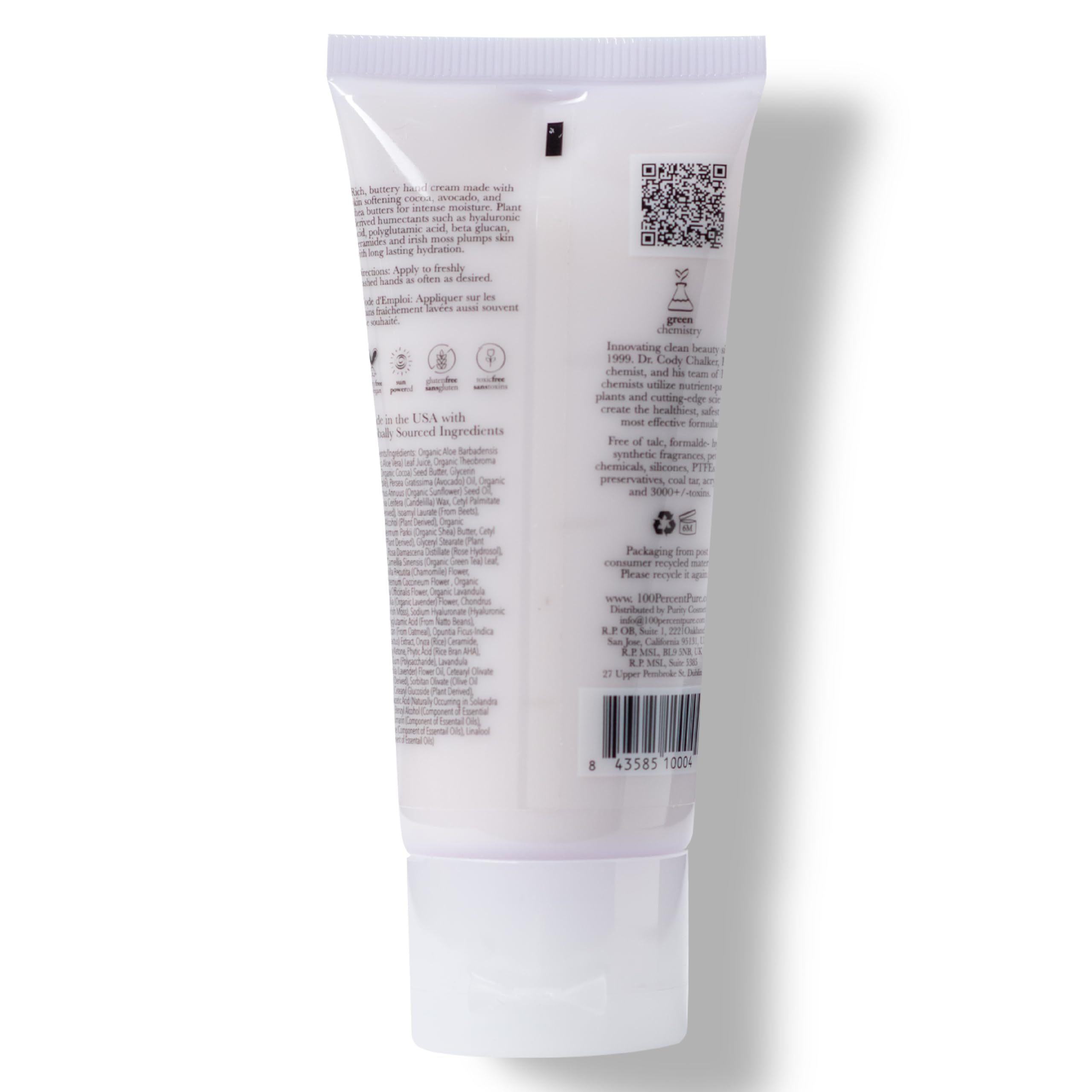 100percentpure French Lavender Hand Cream used daily keeps hands supple.