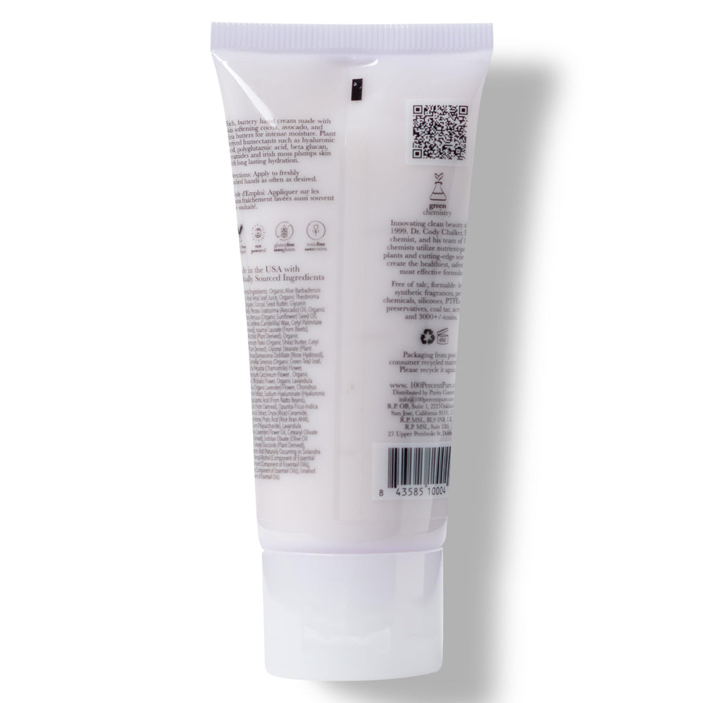 100percentpure French Lavender Hand Cream used daily keeps hands supple.