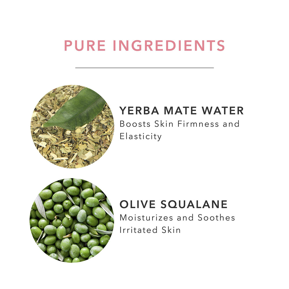 100% PURE cream applied to neck for full-face hydration.
