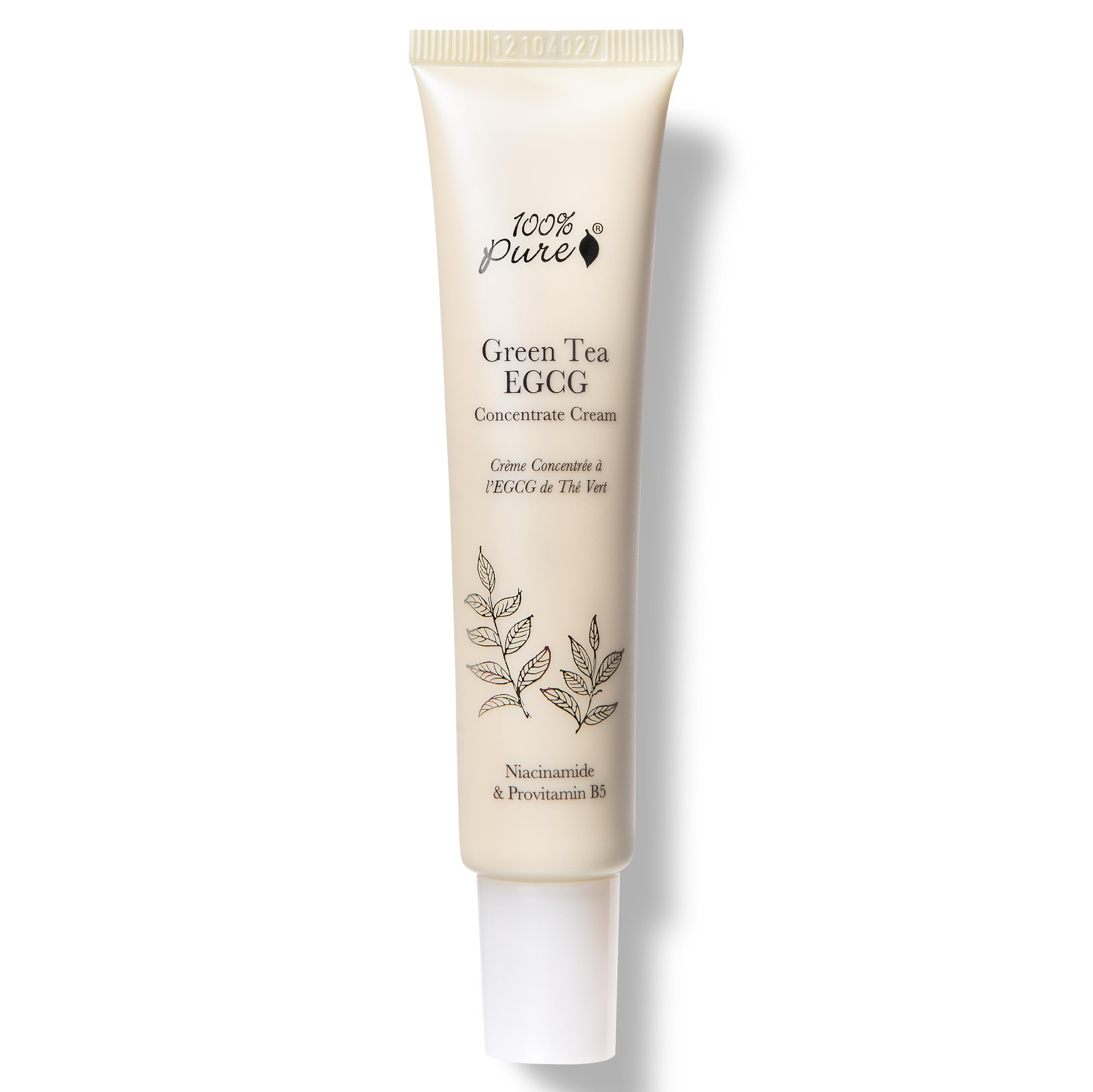 100% PURE Green Tea EGCG Concentrate Face Cream bottle for daily hydration.