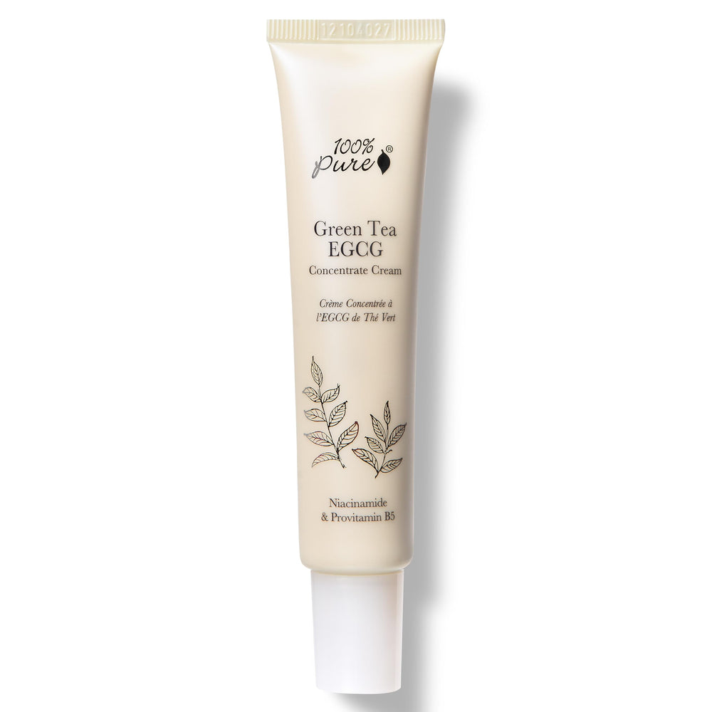 100% PURE Green Tea EGCG Concentrate Face Cream bottle for daily hydration.