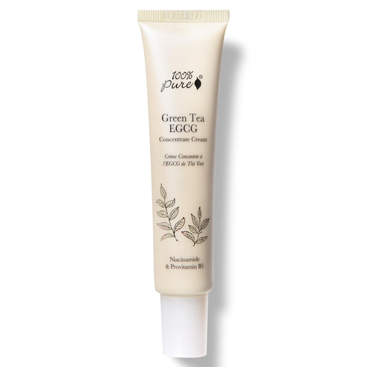 100% PURE Green Tea EGCG Concentrate Face Cream bottle for daily hydration.