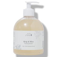 100% PURE Kelp & Mint Shampoo bottle for volumizing cleanse and fuller hair