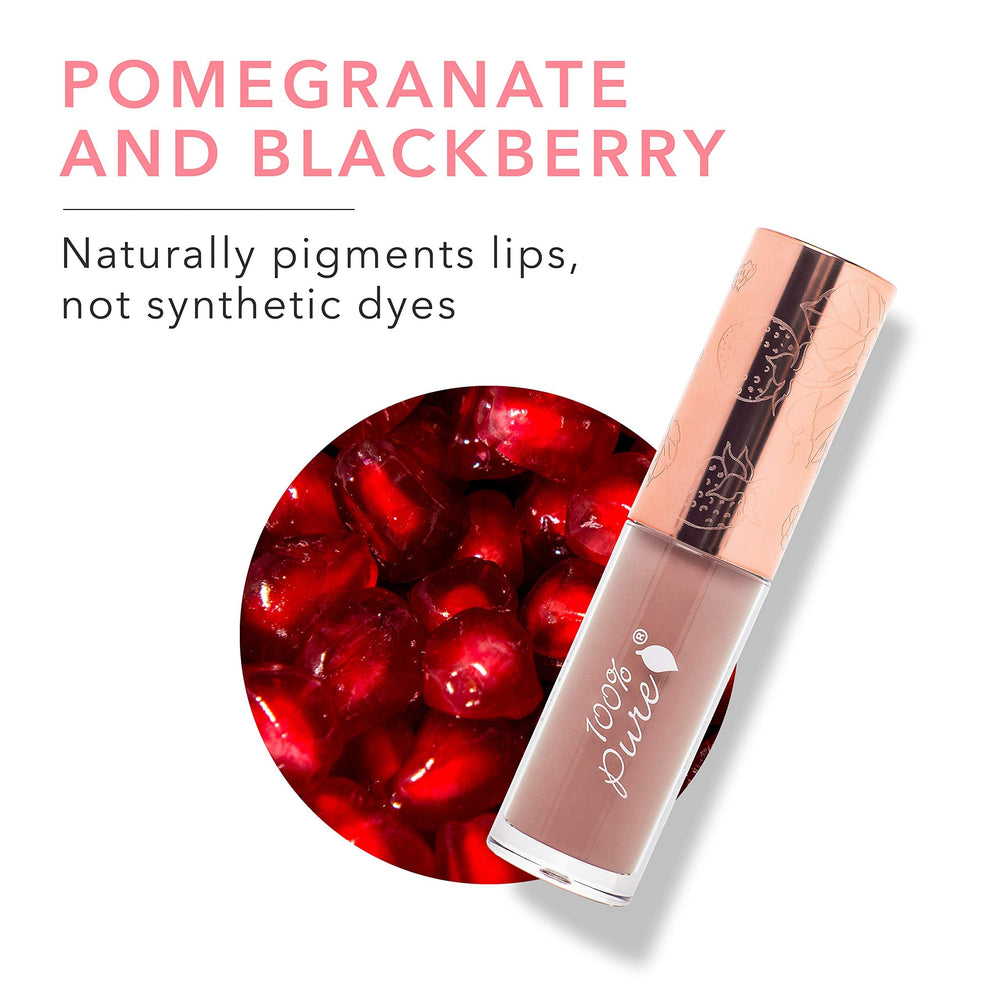 Packaging preview of 100% PURE Lip Gloss Pink Caramel for on-the-go use