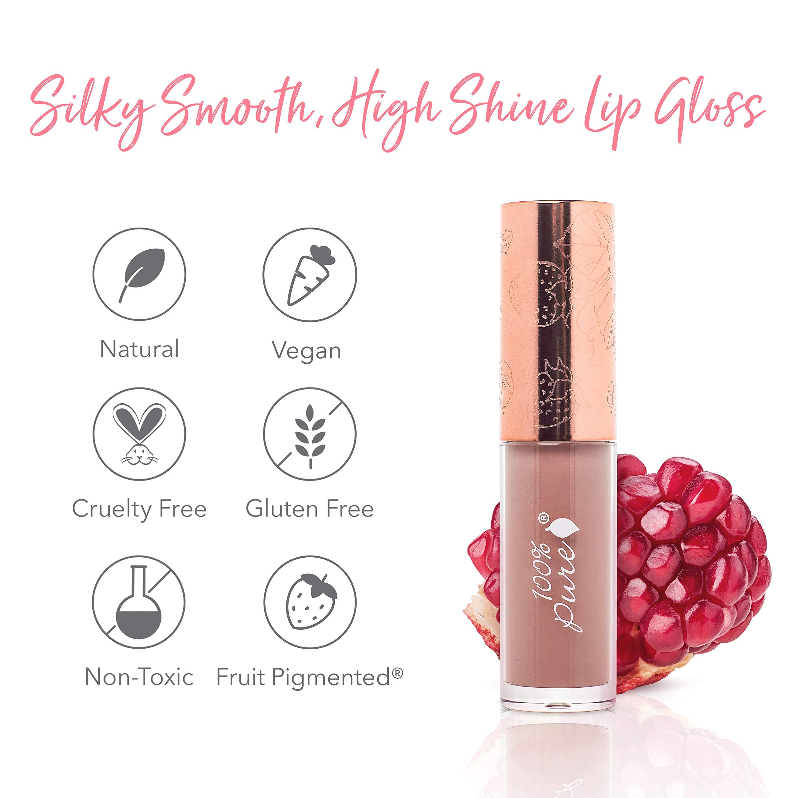 Vitamin E in 100% PURE Lip Gloss for comfortable hydration