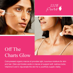 100% PURE Marula Oil enriched with vitamins for healthy-looking skin