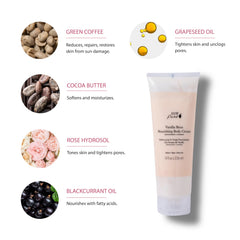 100% PURE Nourishing Body Cream Vanilla Bean ingredients oil blend delivers moisture and softness.