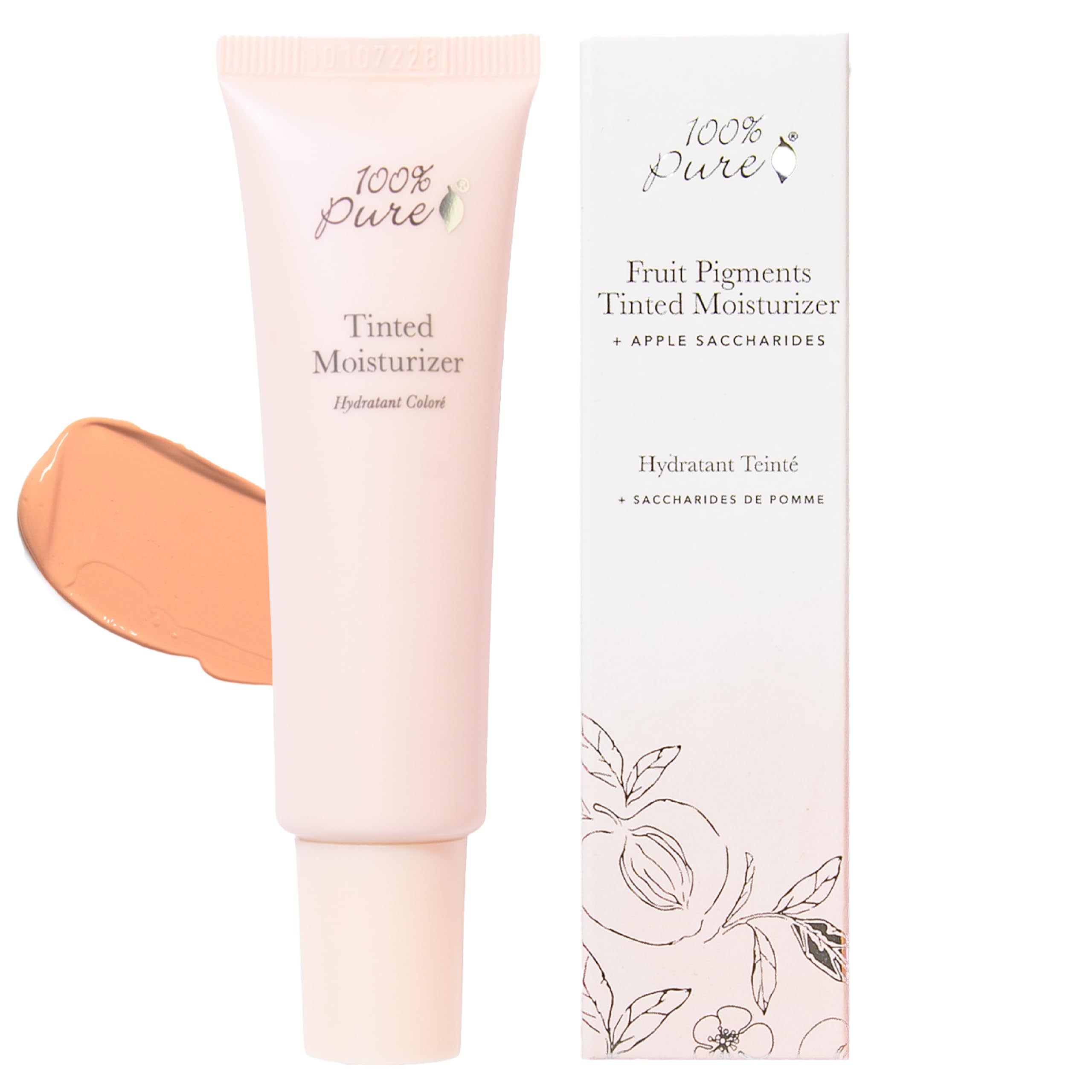 100% Pure tinted moisturizer ingredients goji, acai, pomegranate for hydration