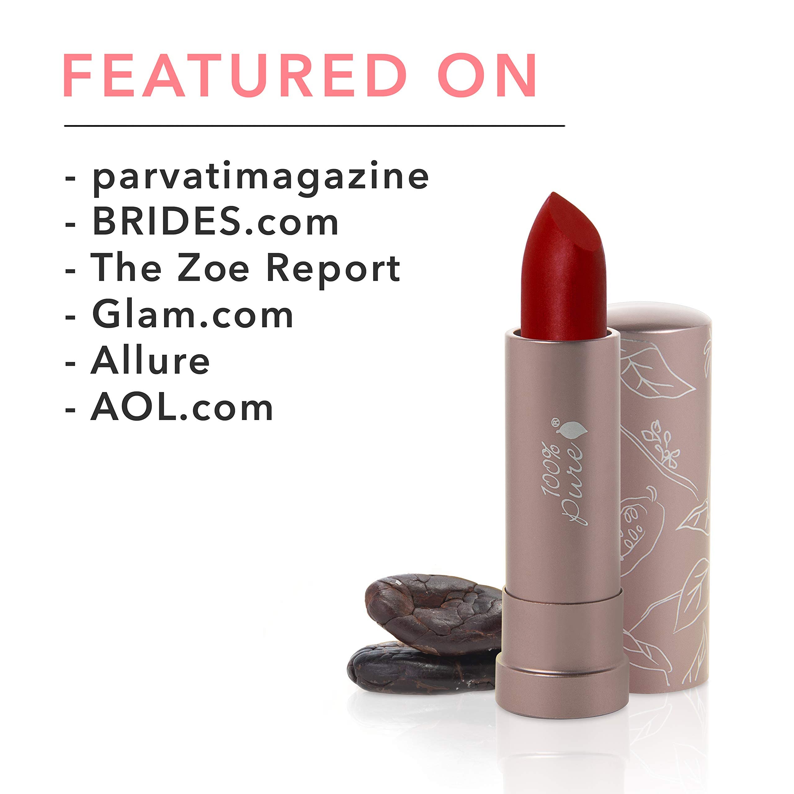 Vegan, gluten-free lipstick suitable for clean beauty routines