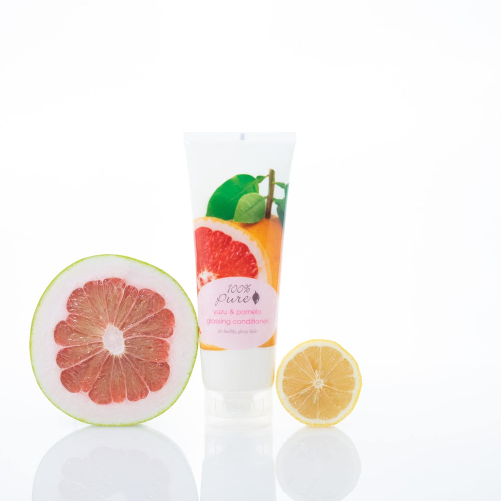Eco-friendly packaging image underscores the cruelty-free, clean formulation from 100% PURE.