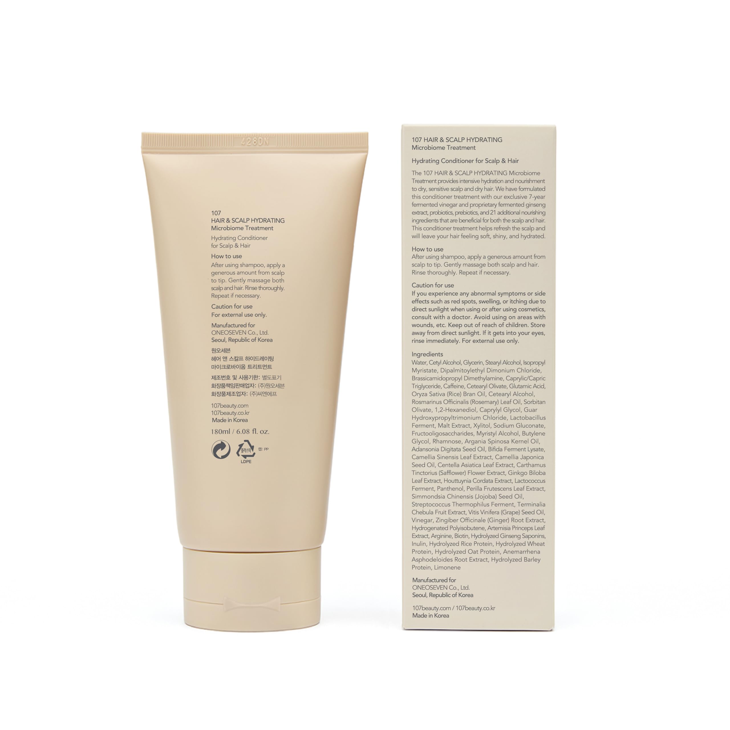 After use, smoother hair and calmer scalp appearance.