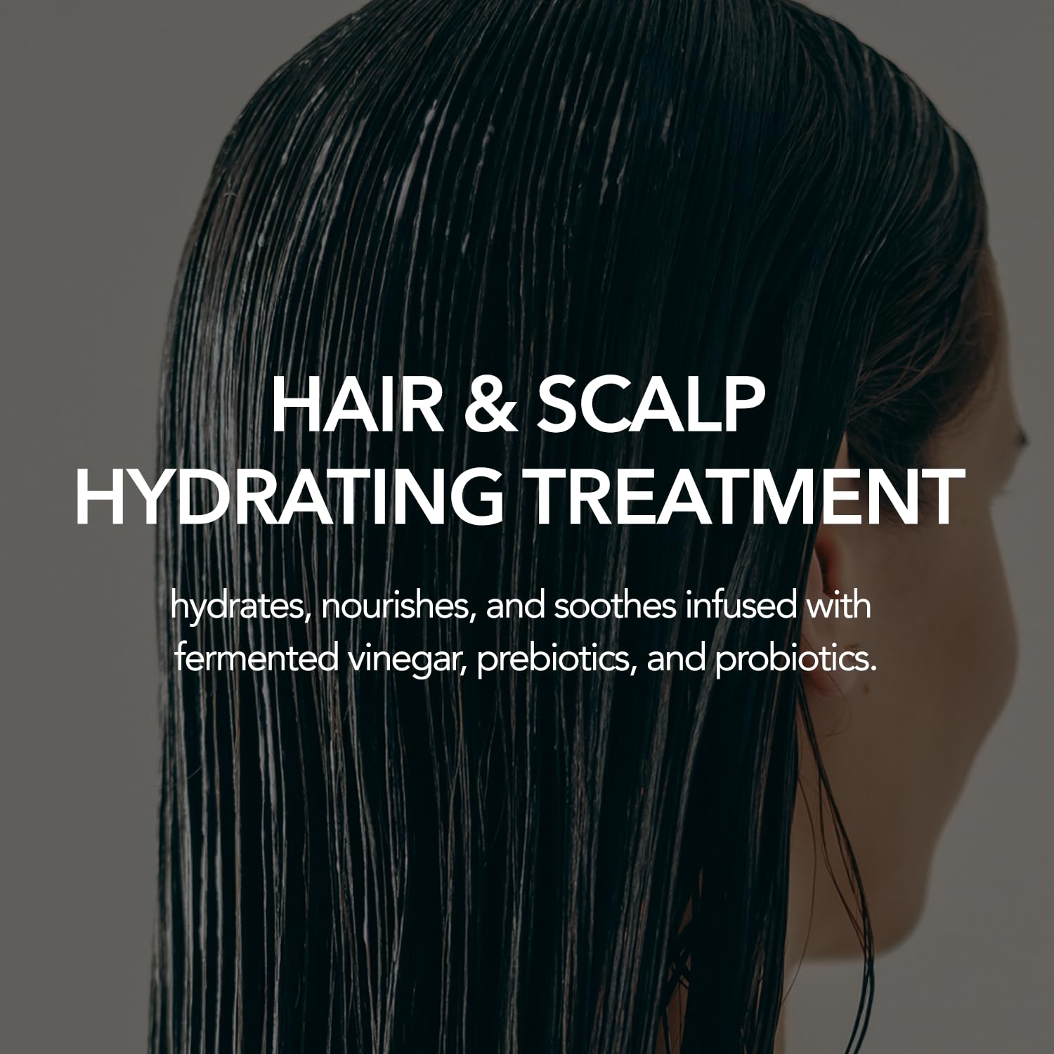 Daily use routine with hydrating hair care product.