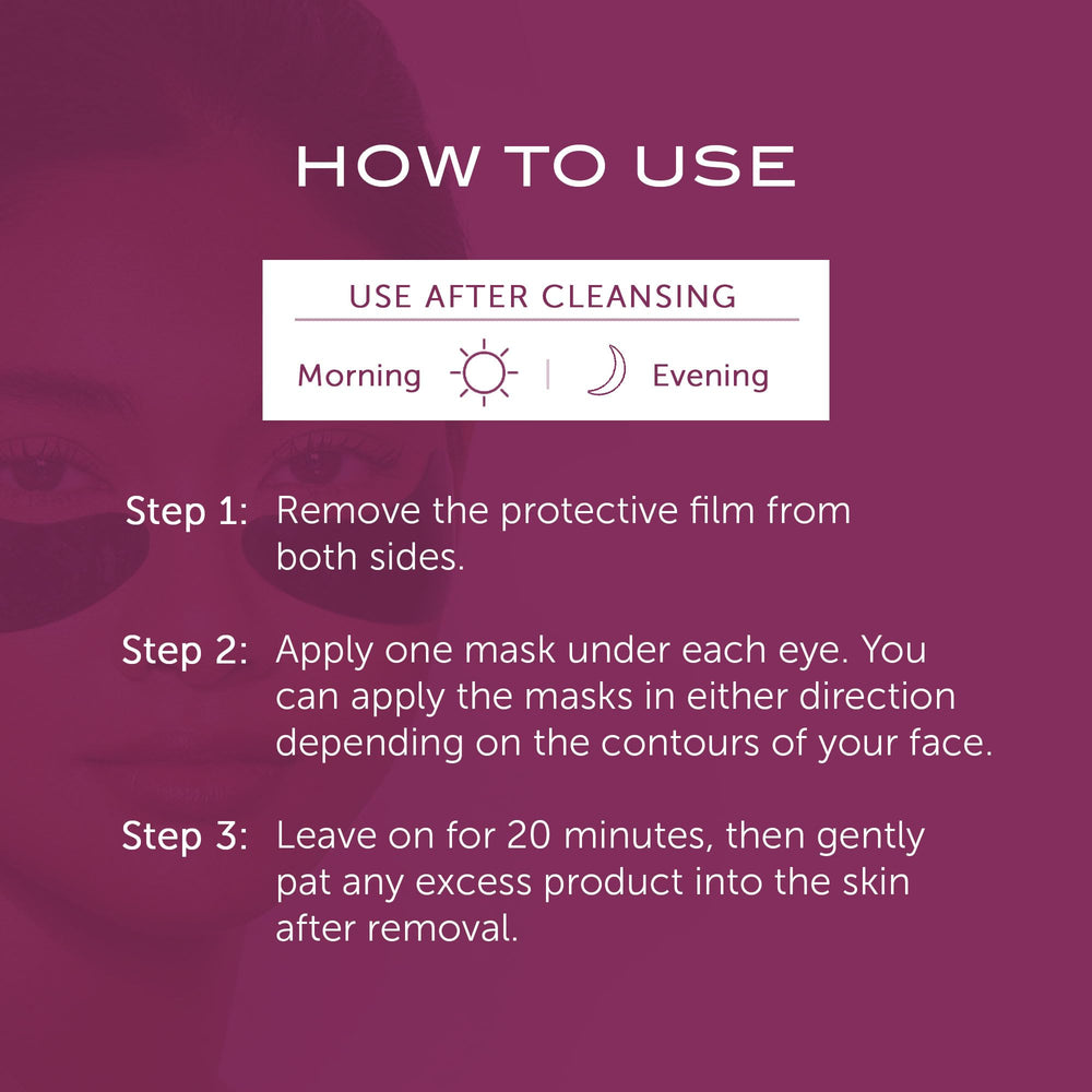 Vitamins and peptide formula visual on 111SKIN Black Diamond Eye Mask