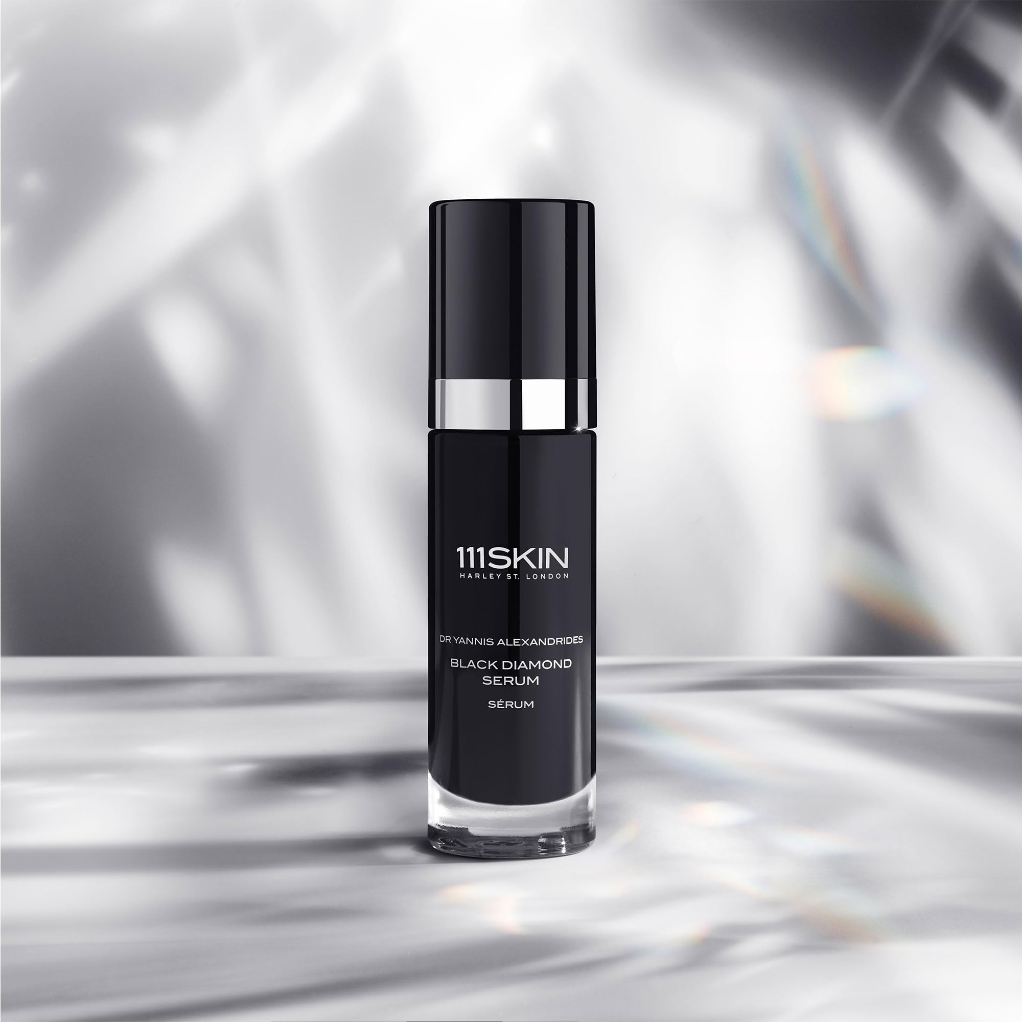 111SKIN bottle and dropper with clear branding for daily routine.