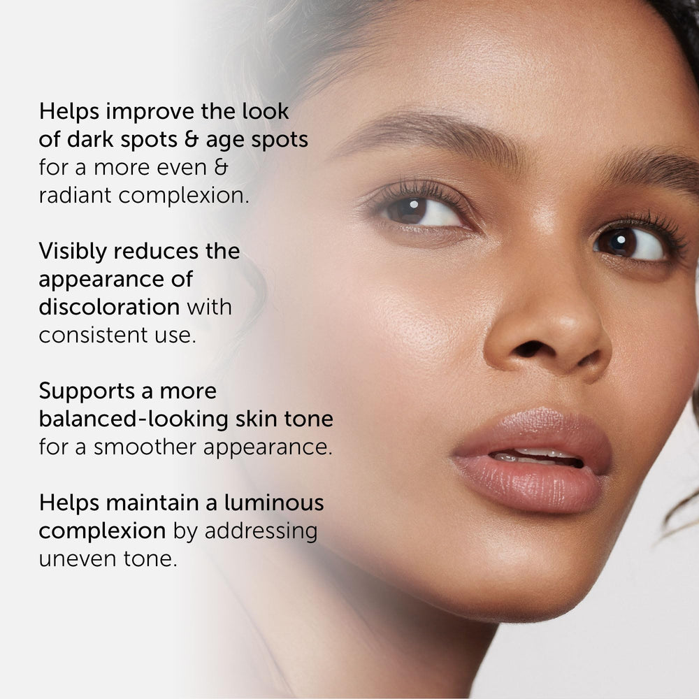 111SKIN dark spot serum droplet swirl on skin surface