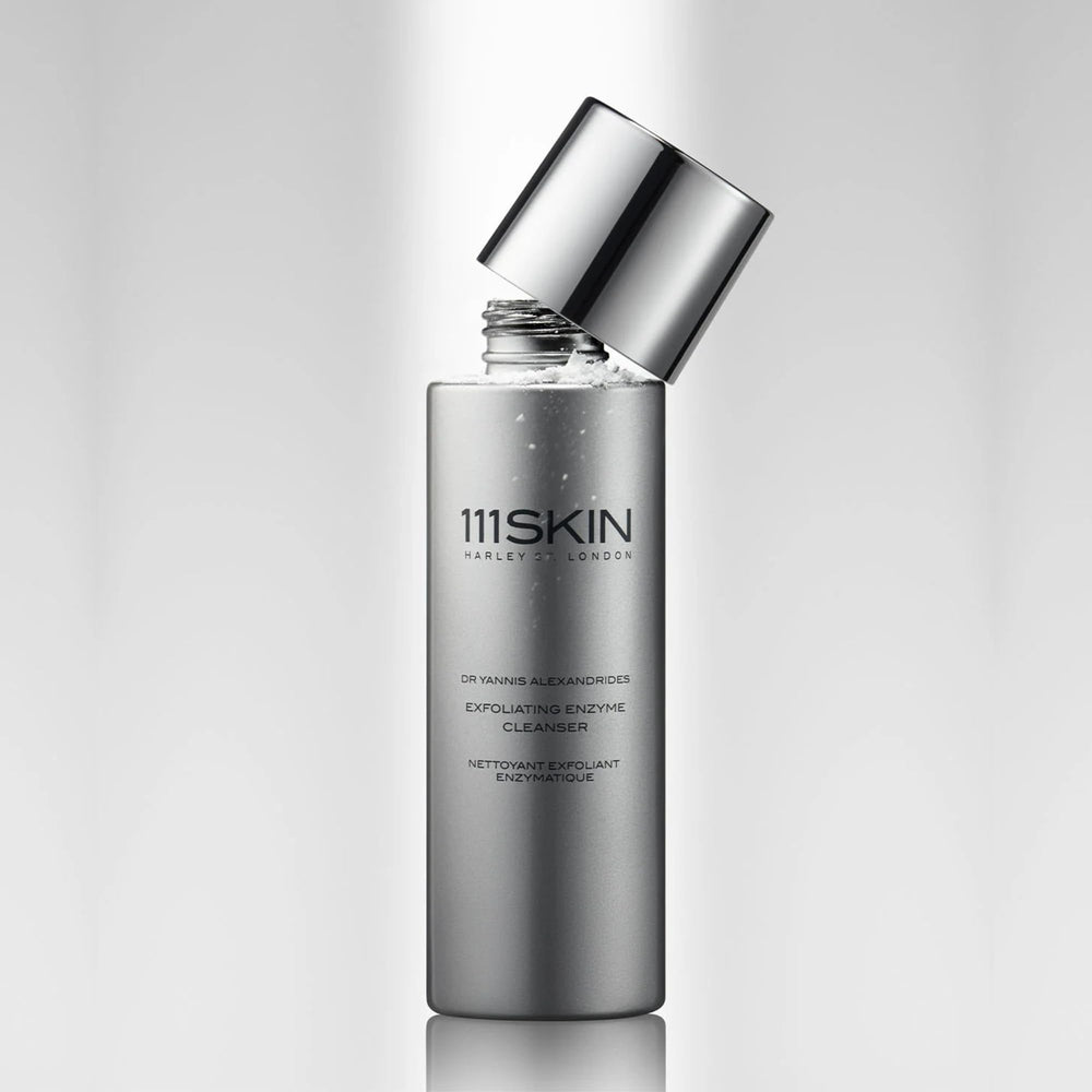 111SKIN Enzyme Exfoliating Cleanser powder-to-foam activation close-up